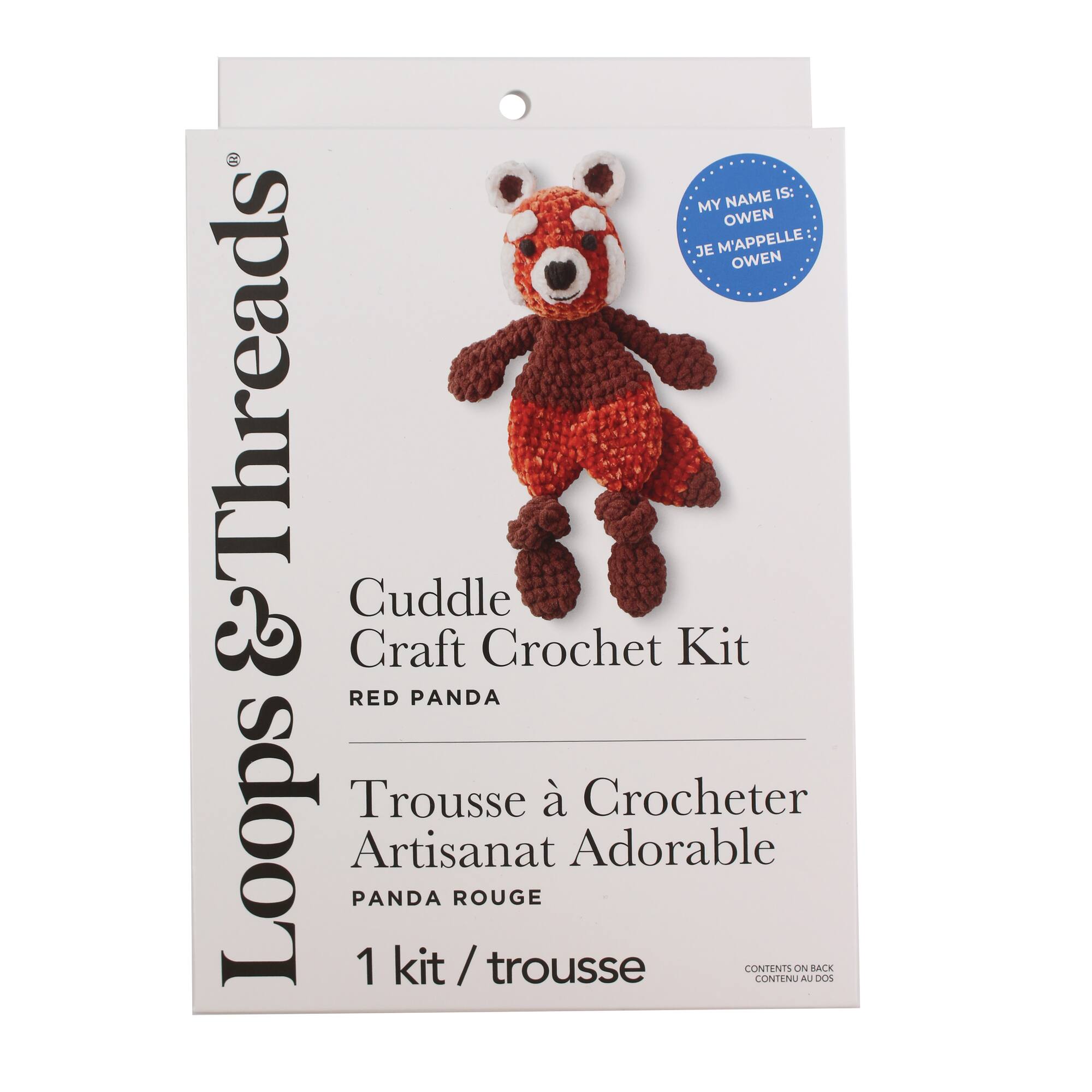 Red Panda Intermediate Cuddle Craft Crochet Kit by Loops & Threads®